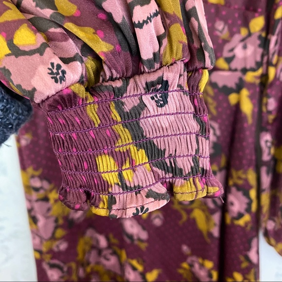 SALE FREE PEOPLE Morning Light Long-sleeve Dress - Picture 6 of 8